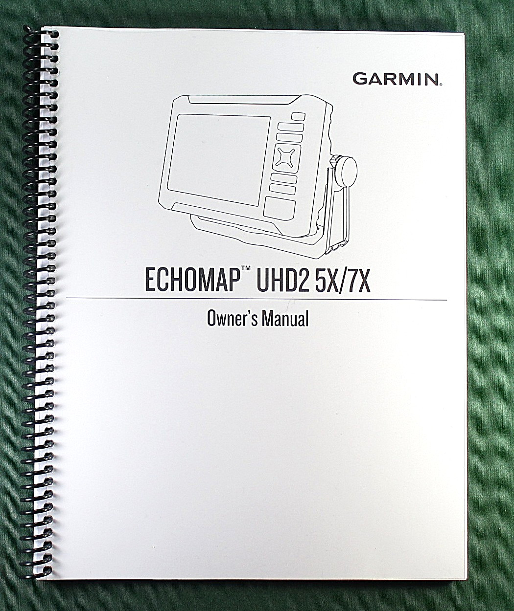 Garmin Echomap UHD2 52cv Owner’s Manual: Full Color 80 Pages & Clear Covers