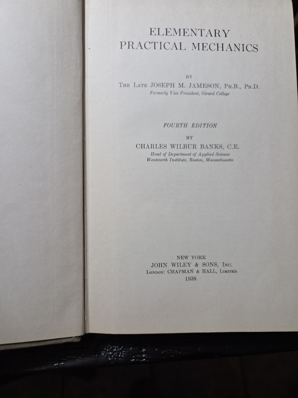 Vintage 1965 Elementary Practical Mechanics Hardcover Fourth Edition