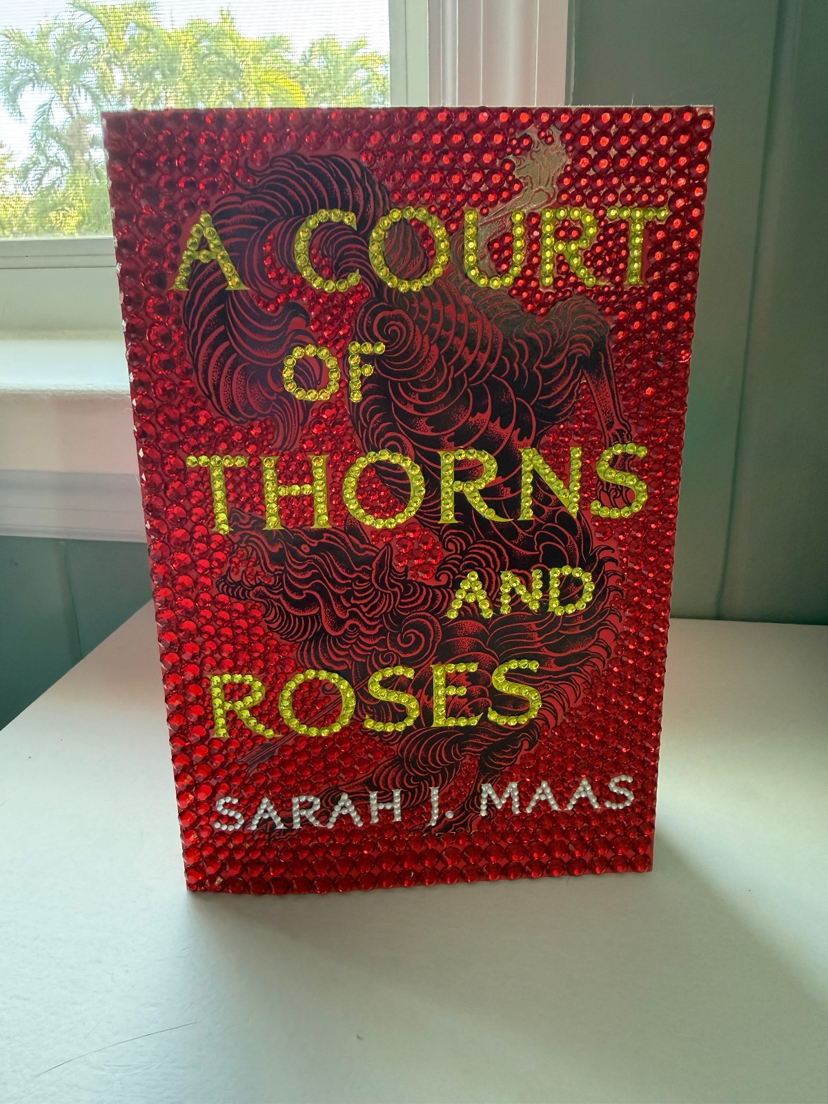 Handmade Bejeweled “A Court of Thorns and Roses” Book – Custom Special Edition