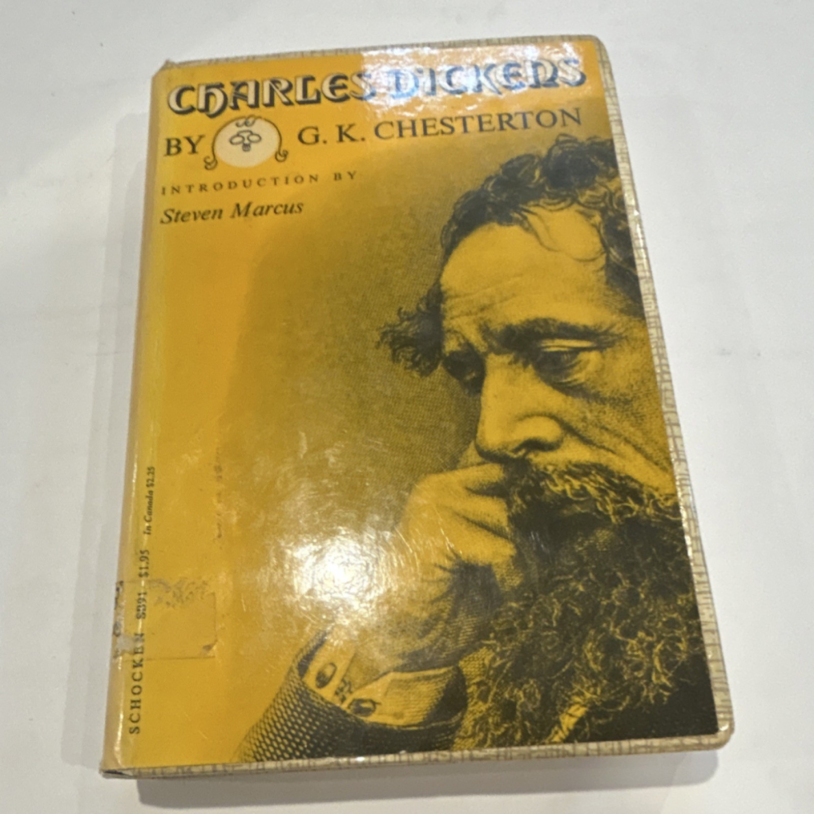 Charles Dickens G.K. Chesterton Schocken Books 1965 Ex-Library Intro Marcus