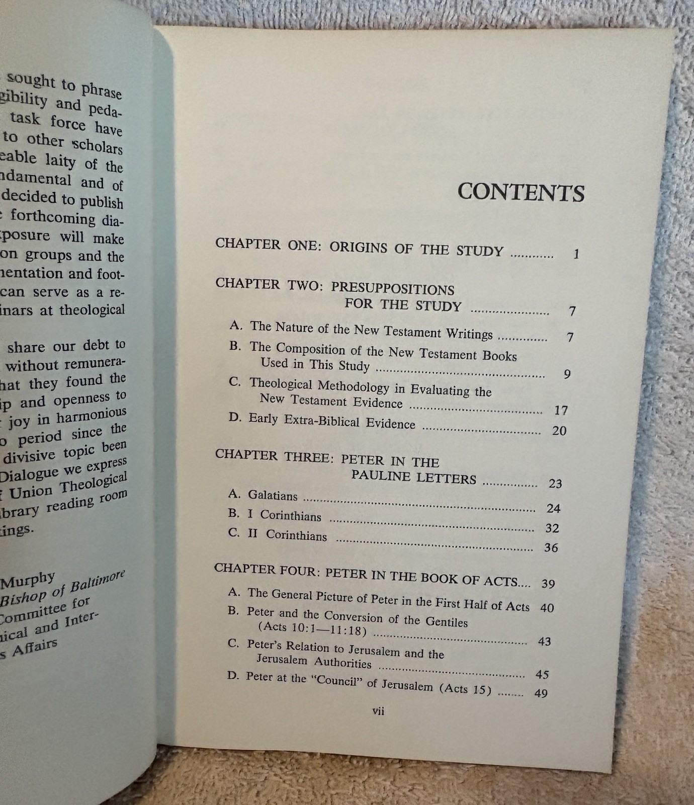 PETER IN THE NEW TESTAMENT Ed. by R. E. Brown PB 1973 Lutheran-Catholic