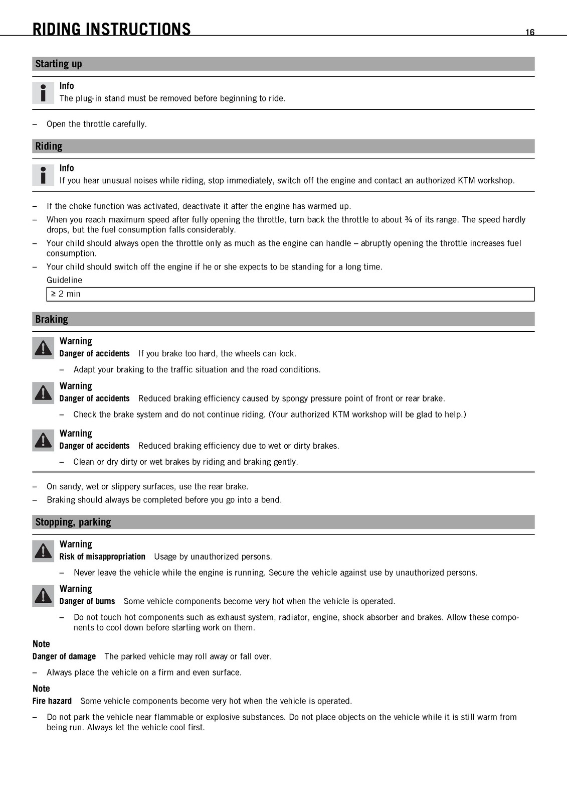 KTM 50 SX 50 SX Mini Owners Manual 2011 — STEEL WIRE BOUND — PROTECTIVE COVERS