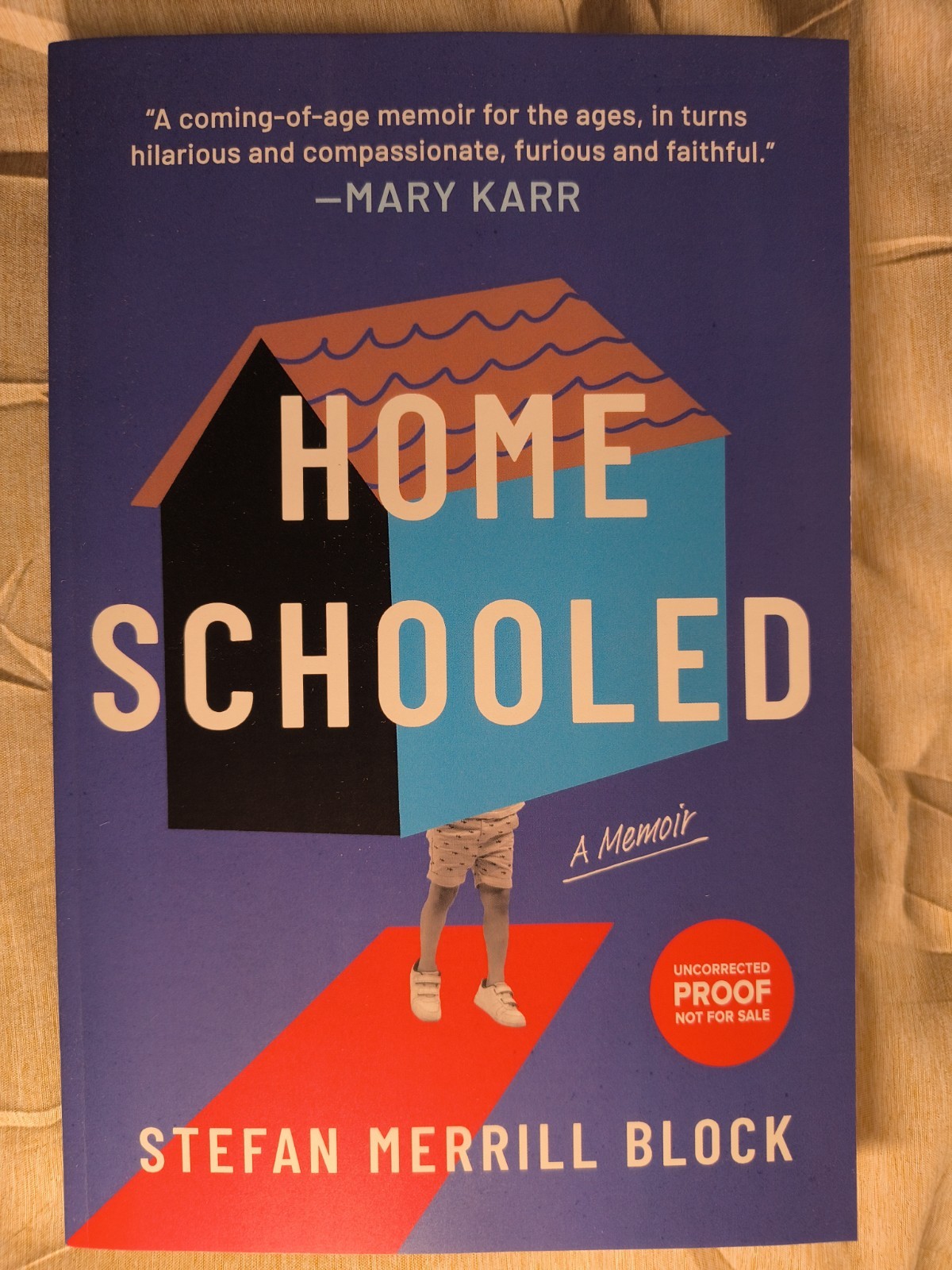 Homeschooled Stefan Merrill Block NEW ARC Paperback Memoir Biography Nonfiction