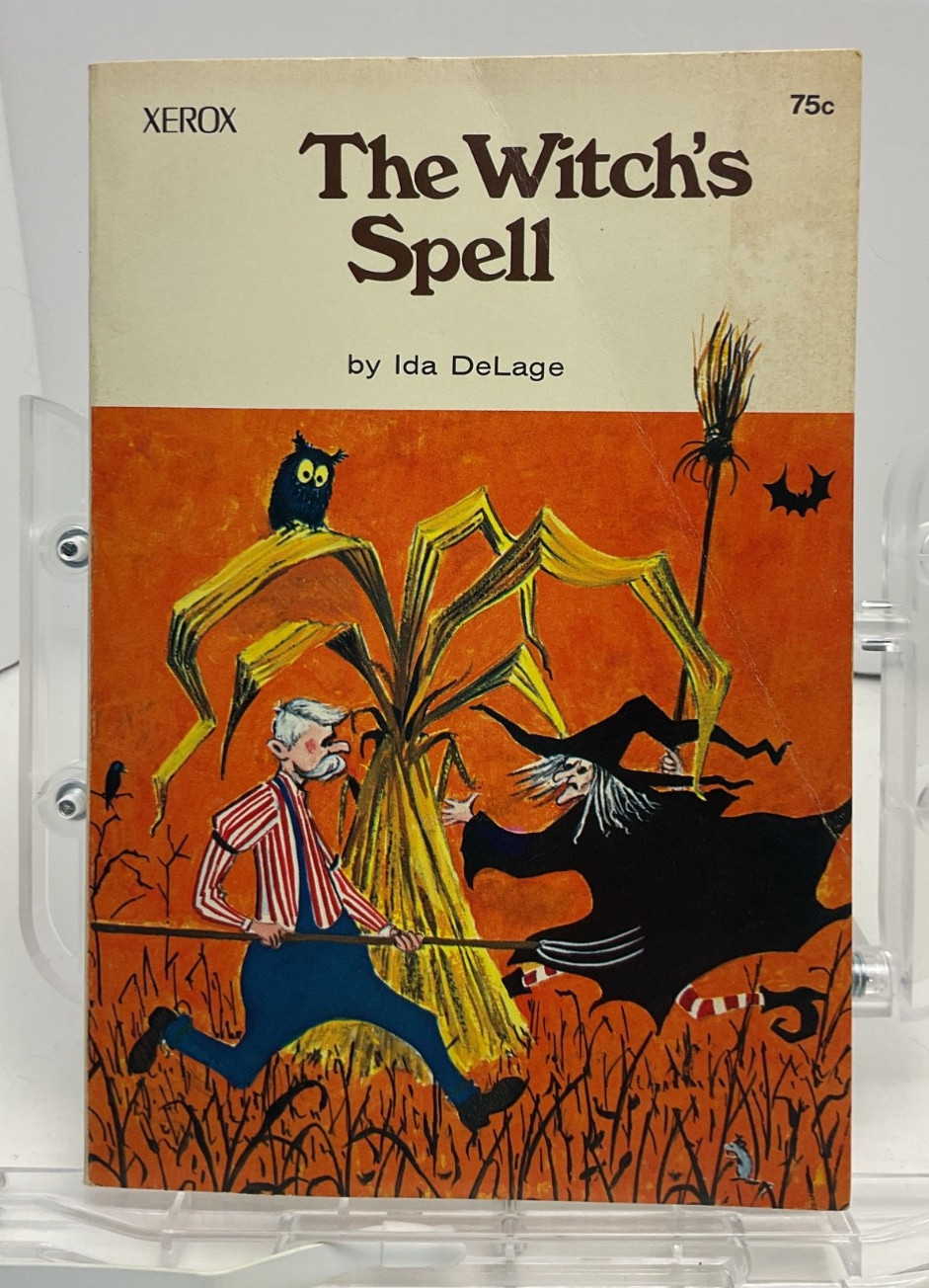 The Witch’s Spell Ida DeLage 1966 Softcover Xerox Education Book Illustrated S8