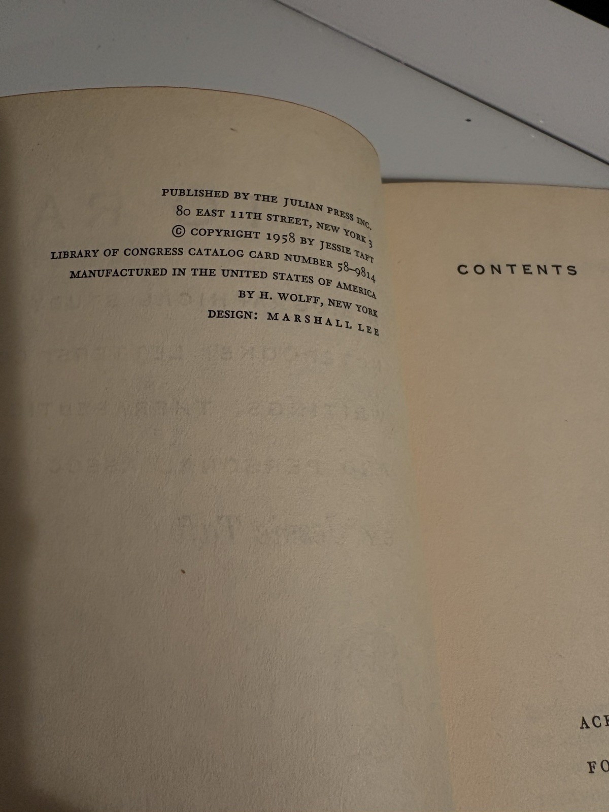 Otto Rank by Jessie Taft A biographical study 1958 Hardcover Book
