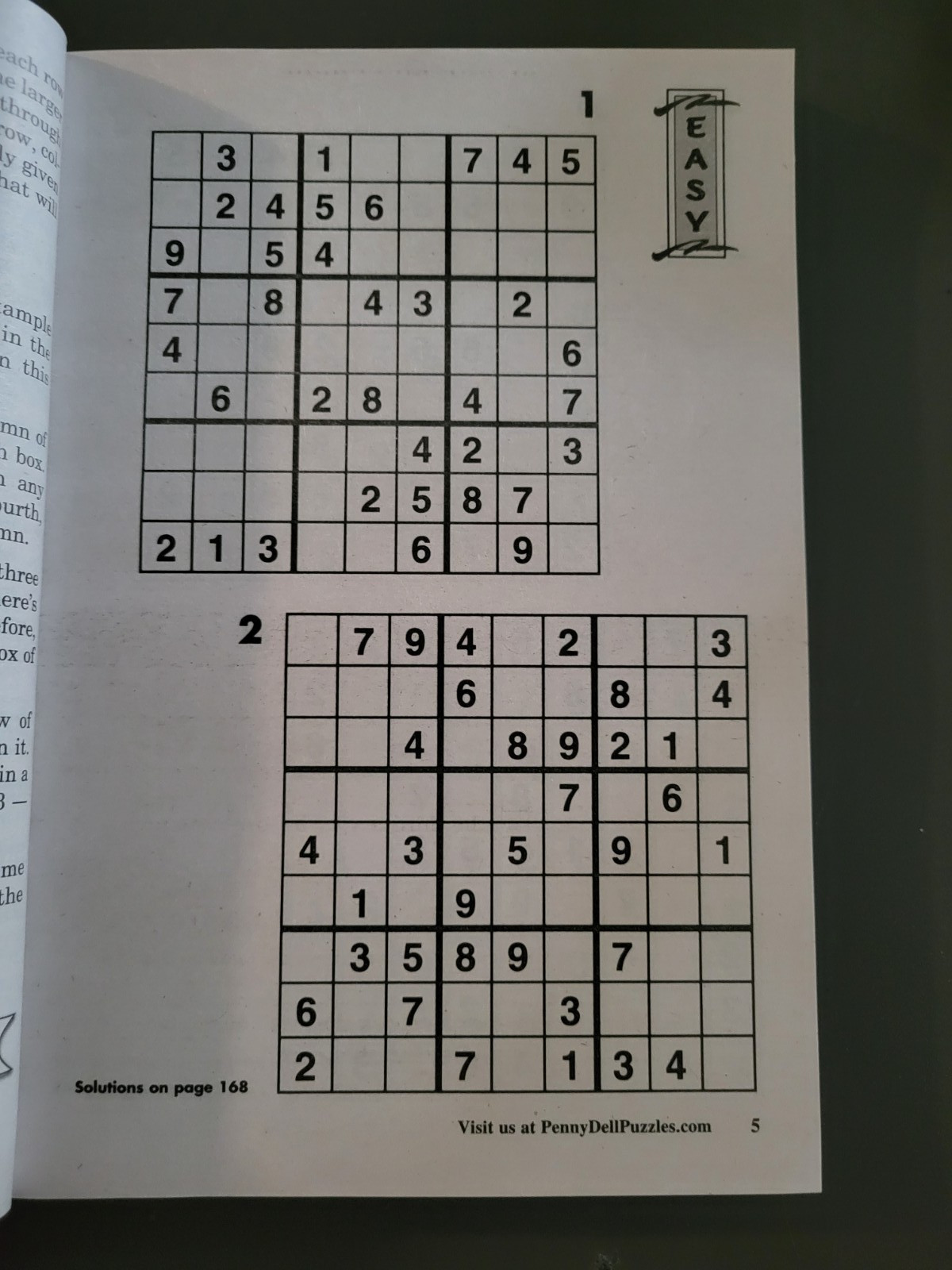 Lot of 3 SUDOKU Puzzle Books by Dell -Top Choice-Totally-Original — 450+ Puzzles