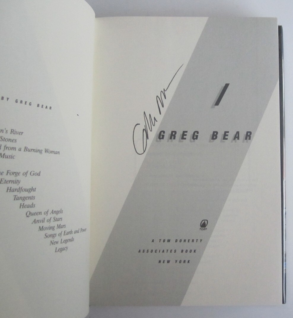 Slant Greg Bear HC BCE Tor (Signed by the Author)
