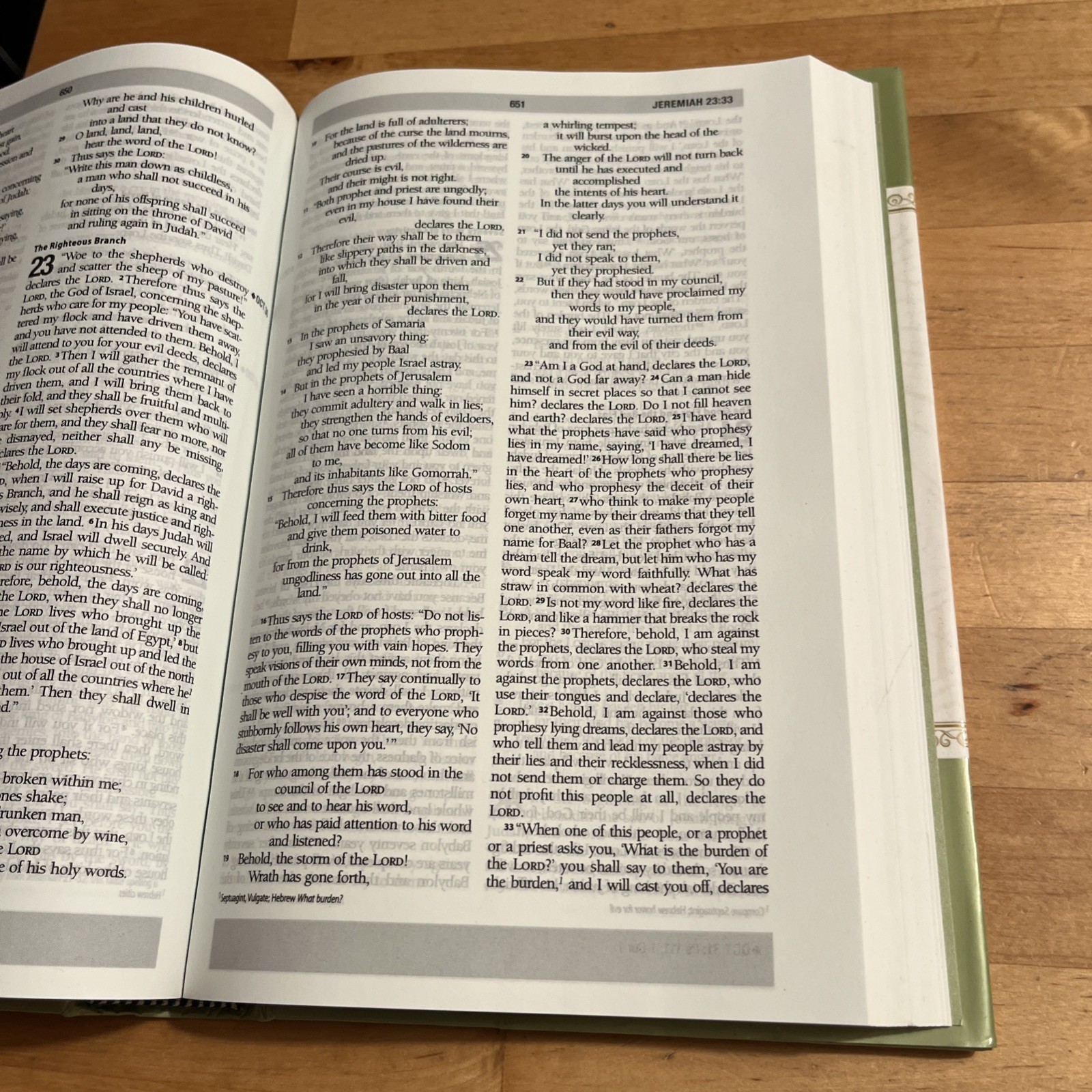 ESV Daily Reading Bible, Hardcover, Through The Bible In One Year — VERY GOOD