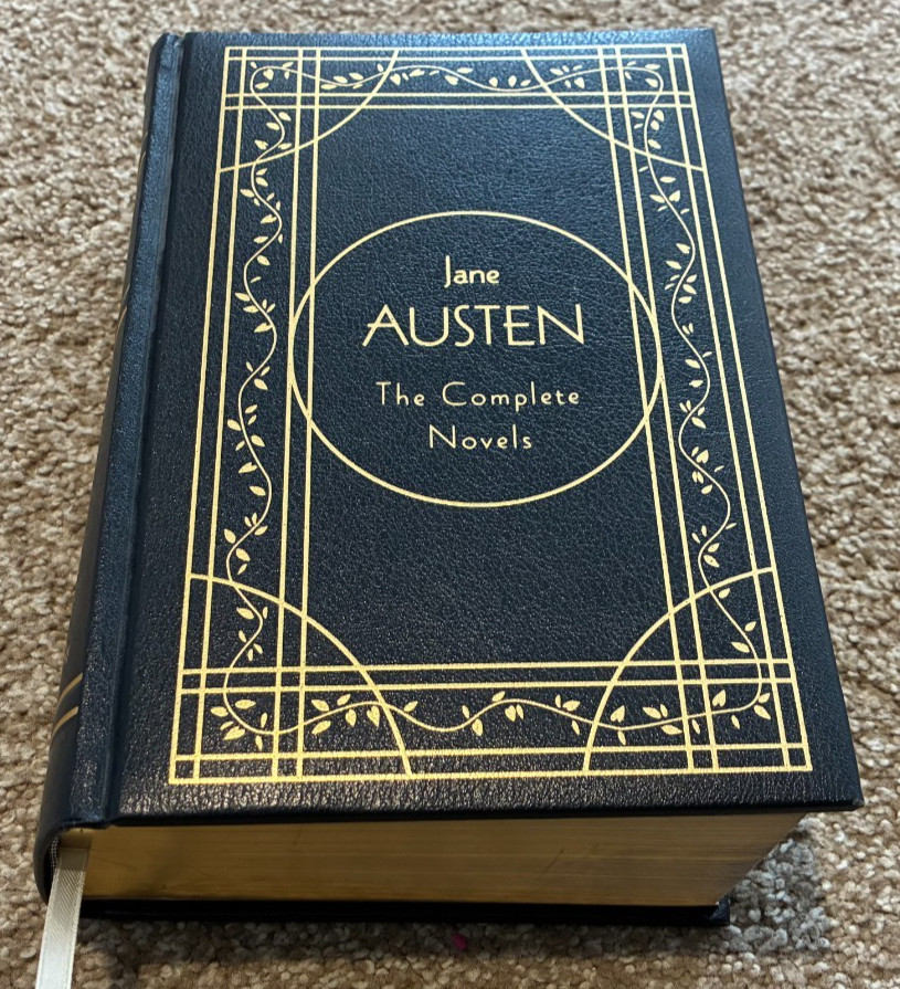 Jane Austen — The Complete Novels — RARE 1981 Leather Bound Gilded Edge Book Set