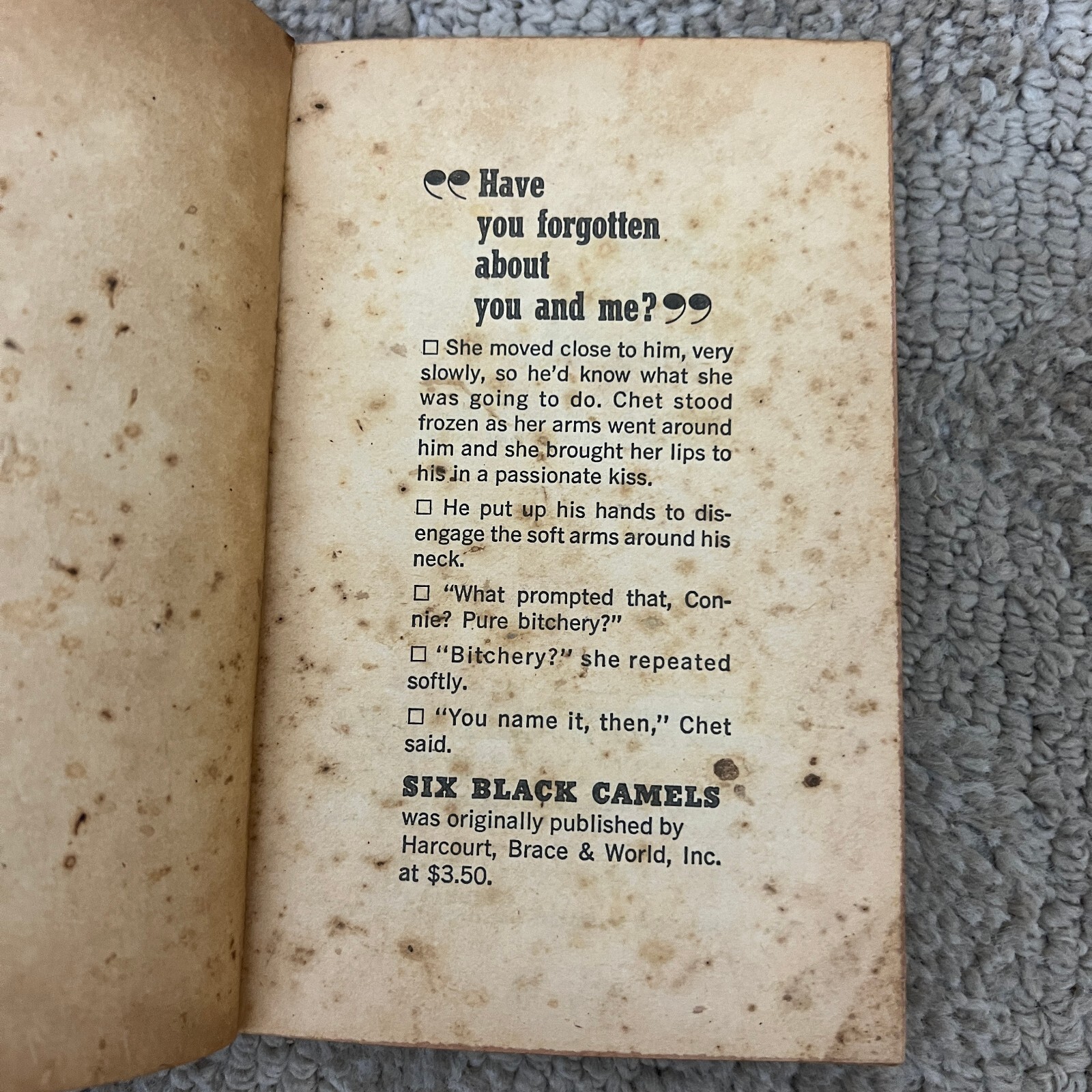 Six Black Camels Mystery Paperback Book by Edwin Lanham from Perma Books 1963