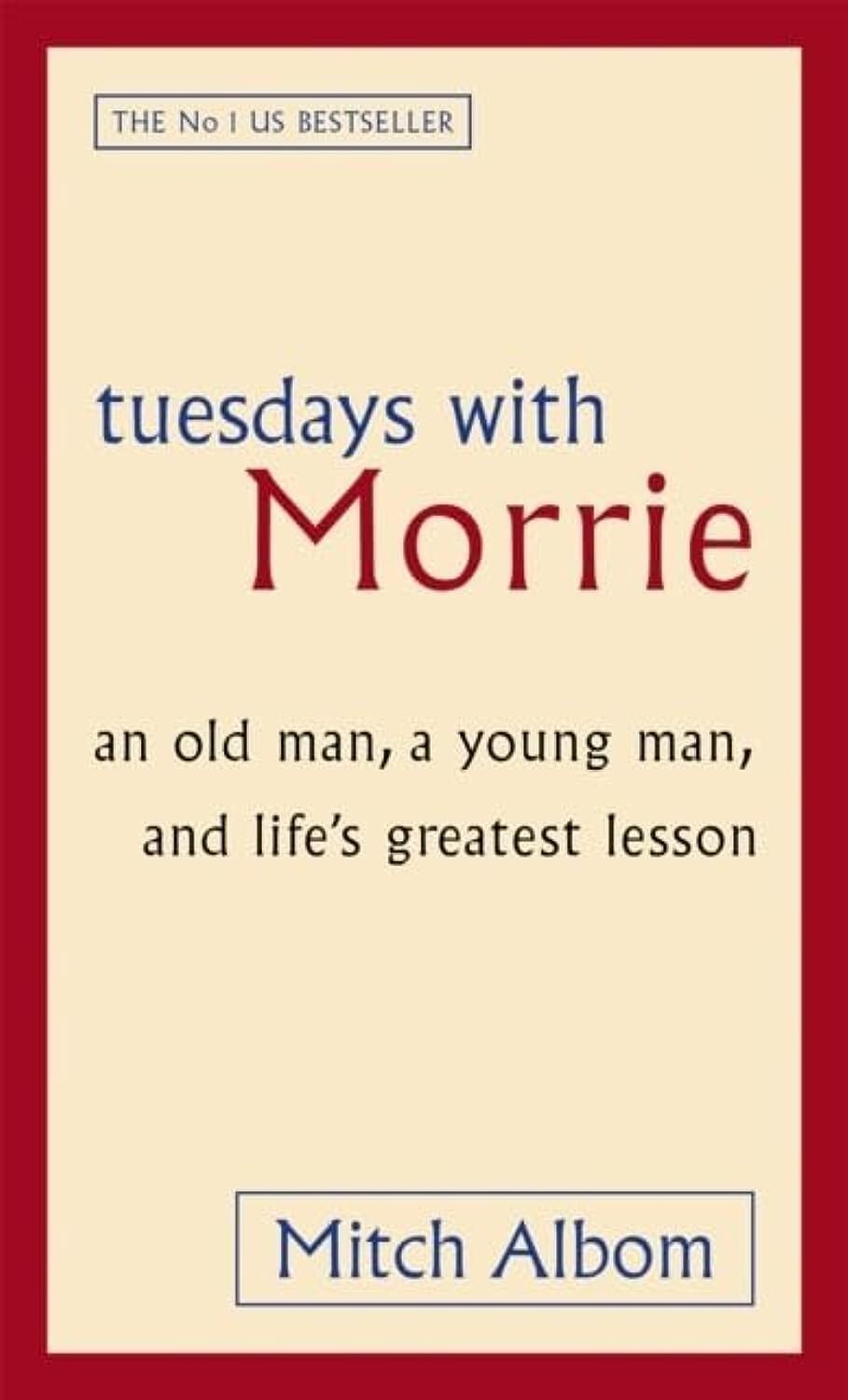 Tuesdays with Morrie: An Old Man, a Young Man By Mitch Albom (Paperback) NEW