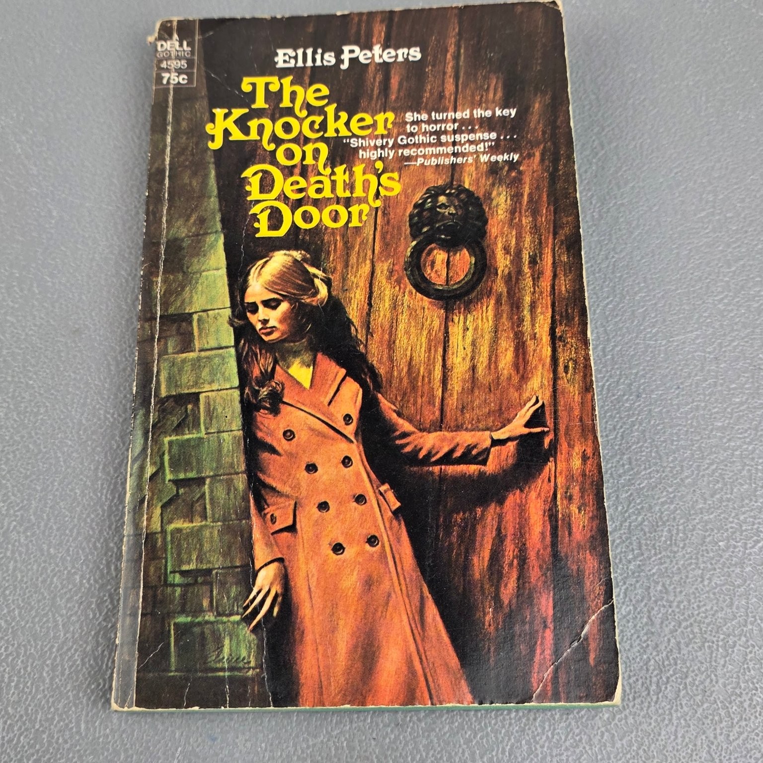 Knocker on Death’s Door Ellis Peters 1972 1st Dell Printing Gothic Mystery Dell