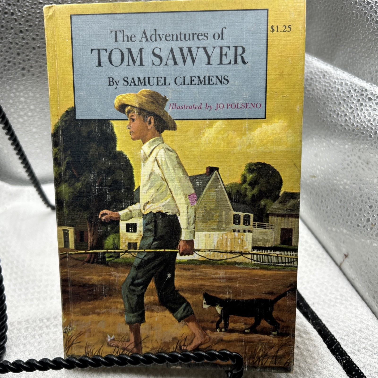 VINTAGE 1963 Hard Cover Book «ADVENTURES OF TOM SAWYER» Clemens Twain Illust.