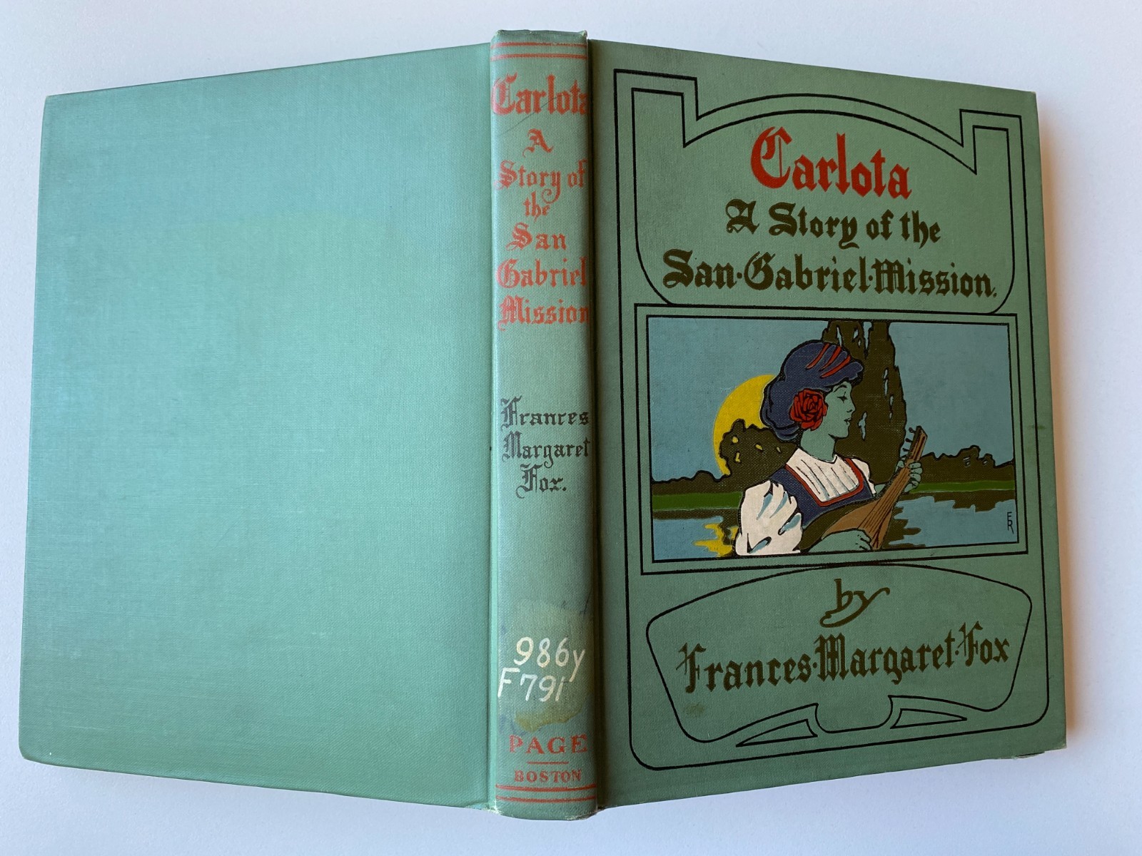 CARLOTA~San Gabriel Mission~FRANCES FOX~1908 HC~Ethelind Ridgway~NATIVE FORCED~