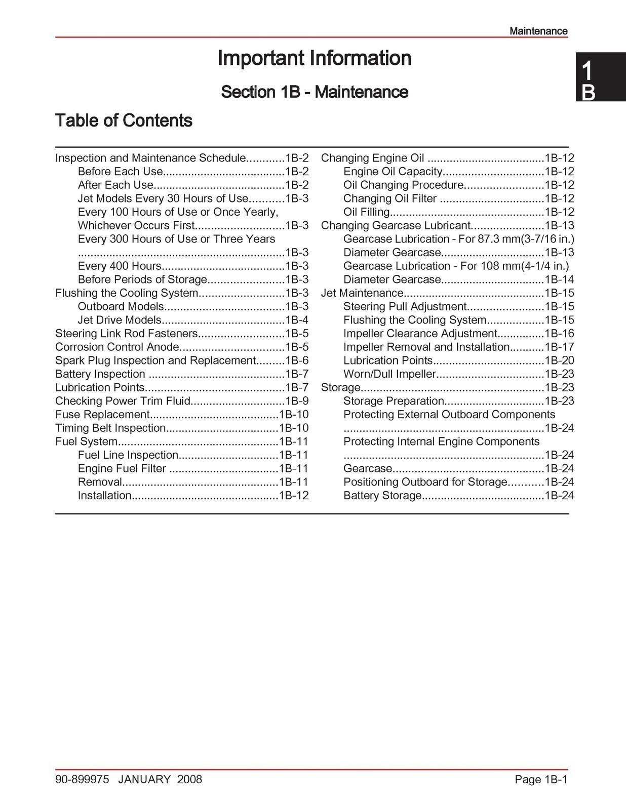 MERCURY 40 50 60 BigFoot 40 Jet EFI FourStroke 4 Cyl SERVICE MANUAL — JACKET