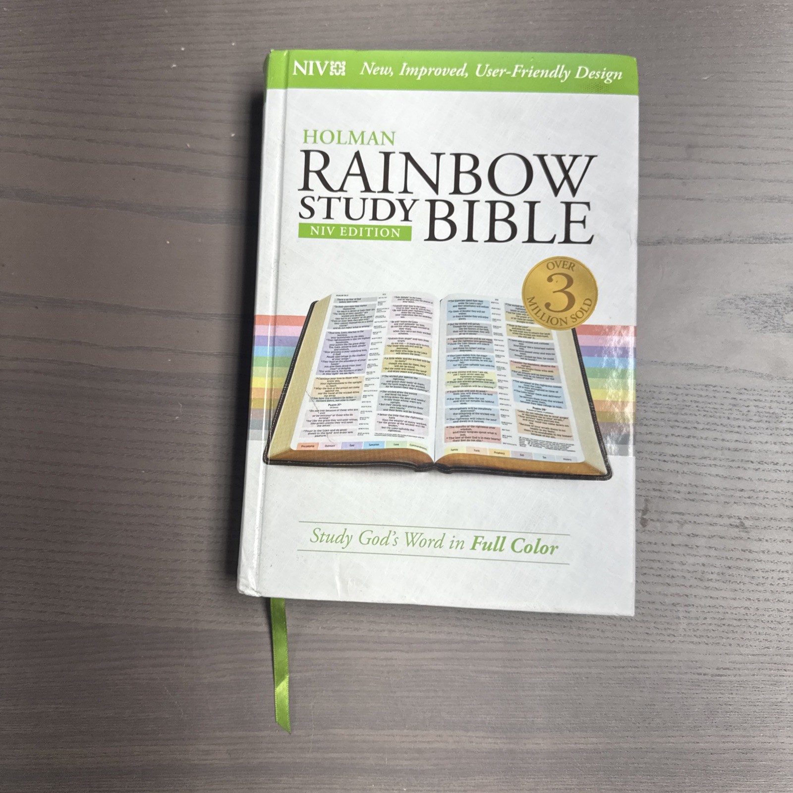 Holman NIV Rainbow Study Bible Jacketed Hardcover Preowned
