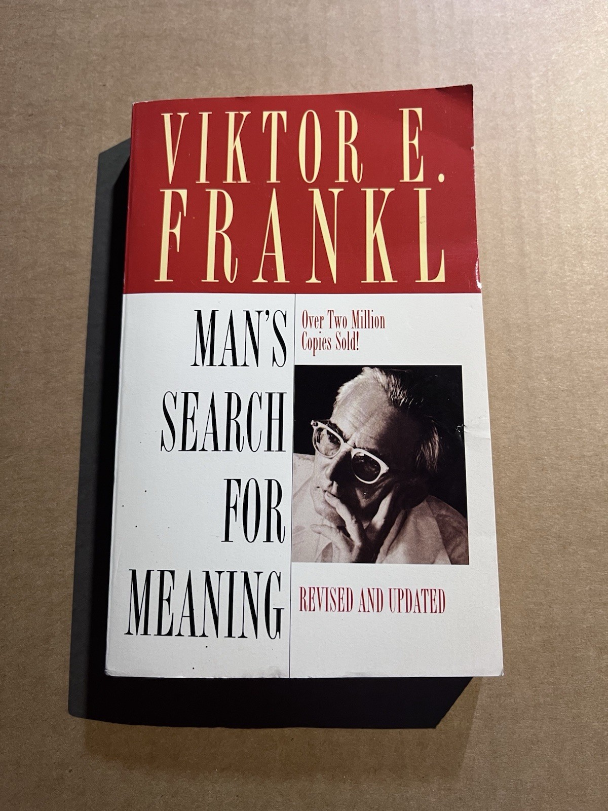 MAN’S SEARCH FOR MEANING by Viktor E. Frankl 1985 Pocket paperback LOGOTHERAPY