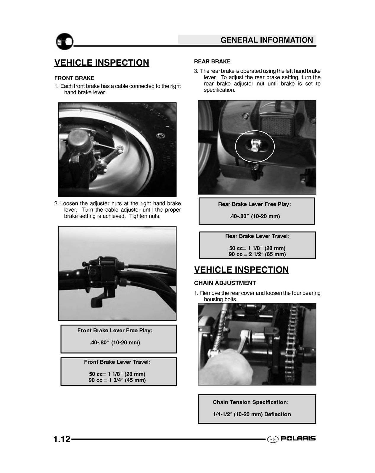 POLARIS Scrambler 50 90 Sportsman 90 Predator 90 Service Manual 2003 — BINDER