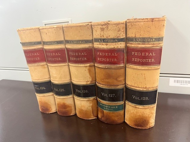 Lot of 5 Federal Reporter Antique Law Books 1900s Vols 124 125 126 127 128