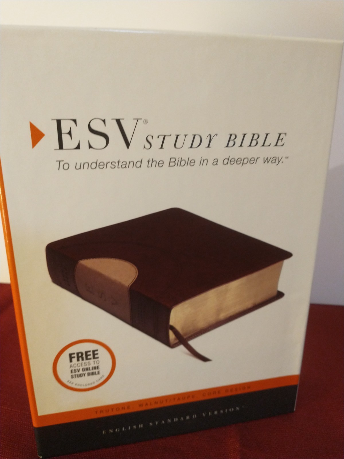 ESV Study Bible (2013 — TruTone, Walnut/Taupe, Core Design)