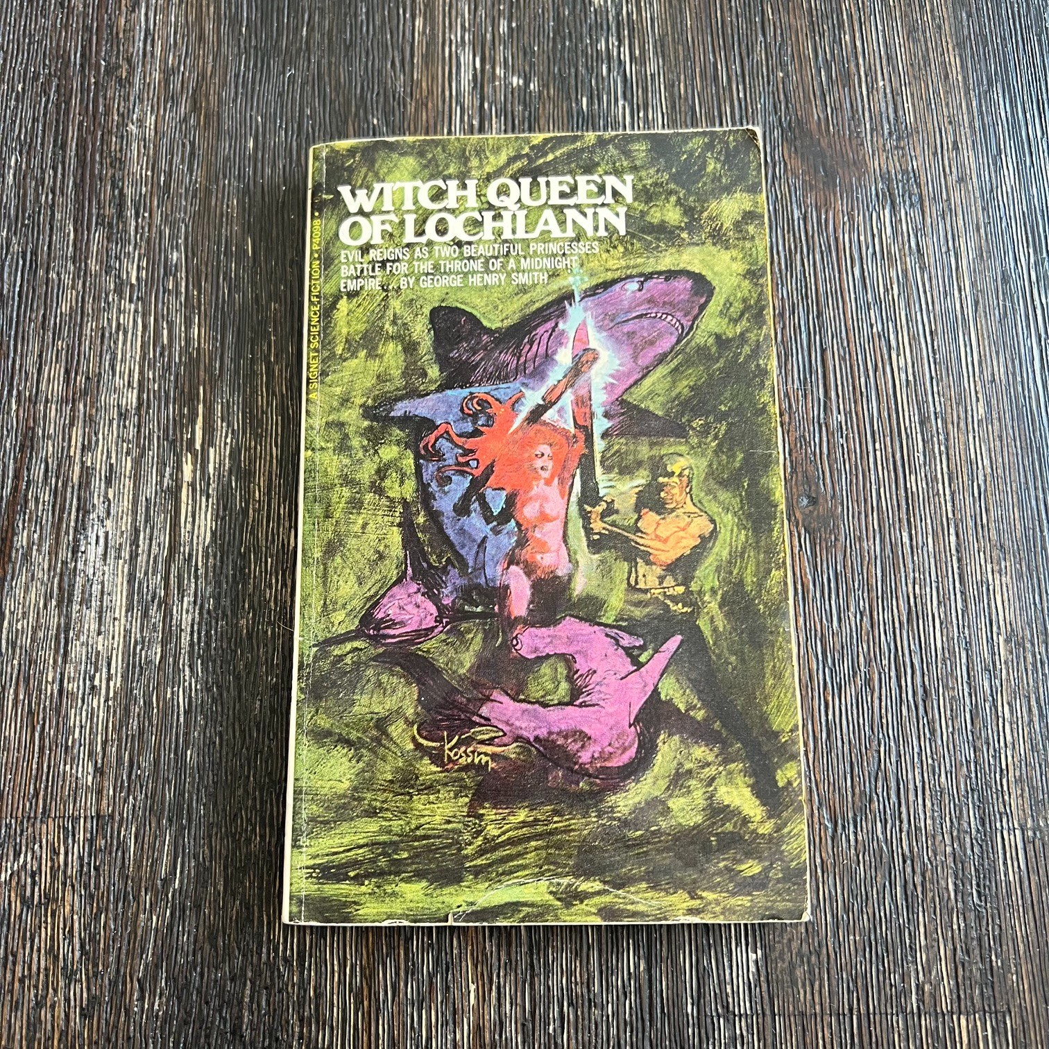 Witch Queen Of Lochlann George Henry Smith Novel 1st Printing Signet P4098 1969