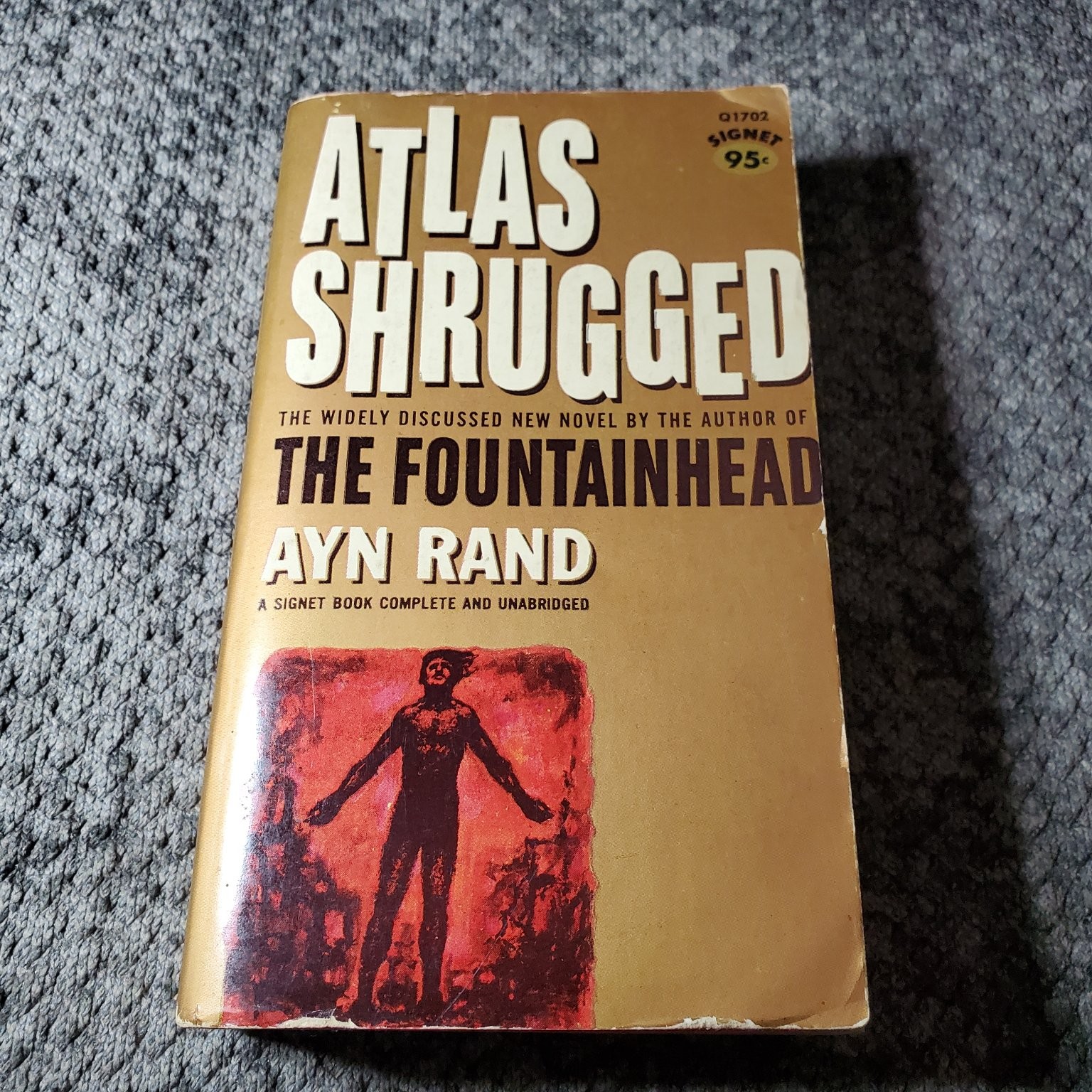 Atlas Shrugged Ayn Rand 1963 Thirteenth Printing Paperback Signet Book