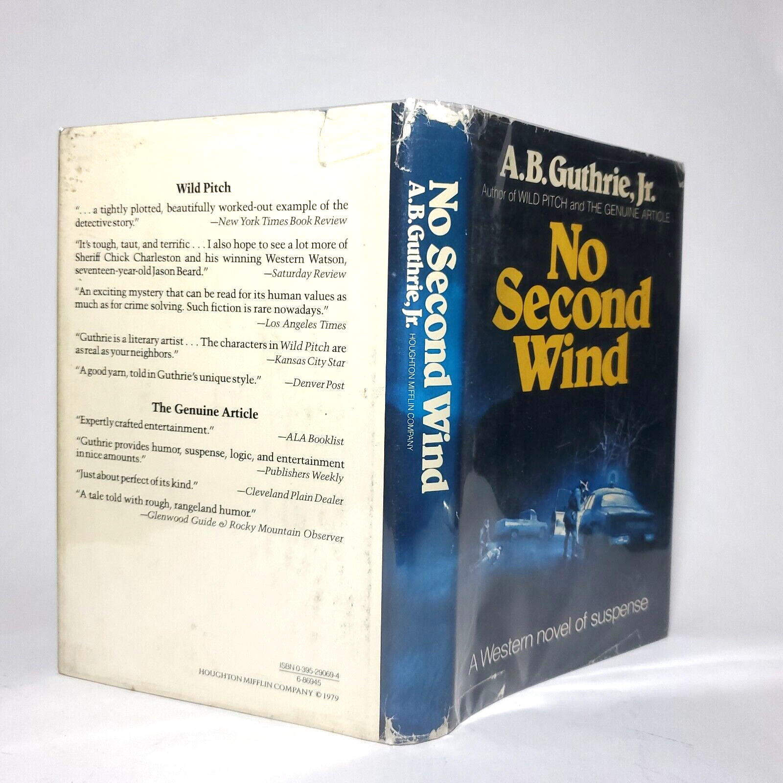 No Second Wind A B Guthrie 1980 SIGNED First Edition 2nd Printing HC$DJ