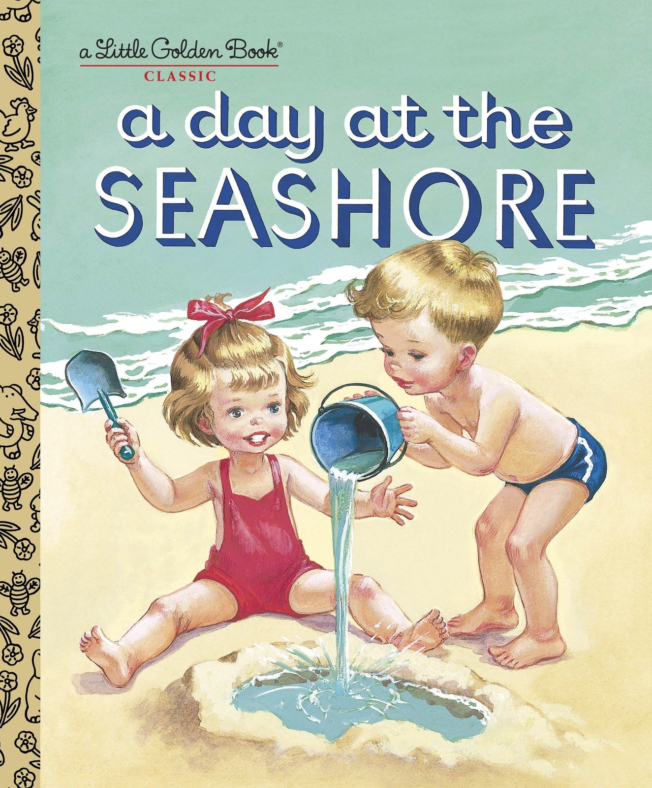 A Day at the Seashore (Little Golden Book) Multicolor