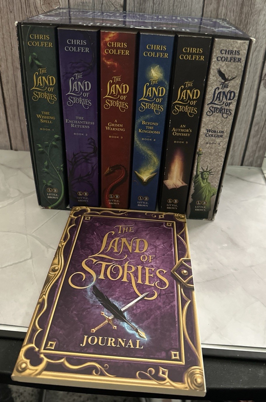 The Land of Stories Series by Chris Colfer 6 Books Collection w Journal SEE DESC