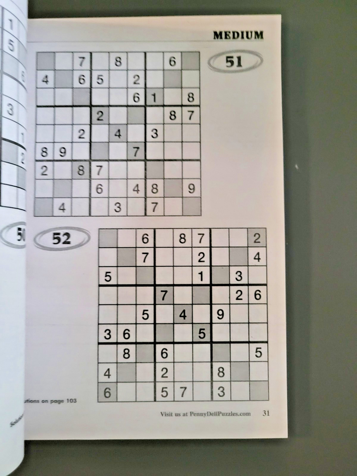 Lot of 3 SUDOKU Puzzle Books by Dell -Top Choice-Totally-Original — 450+ Puzzles