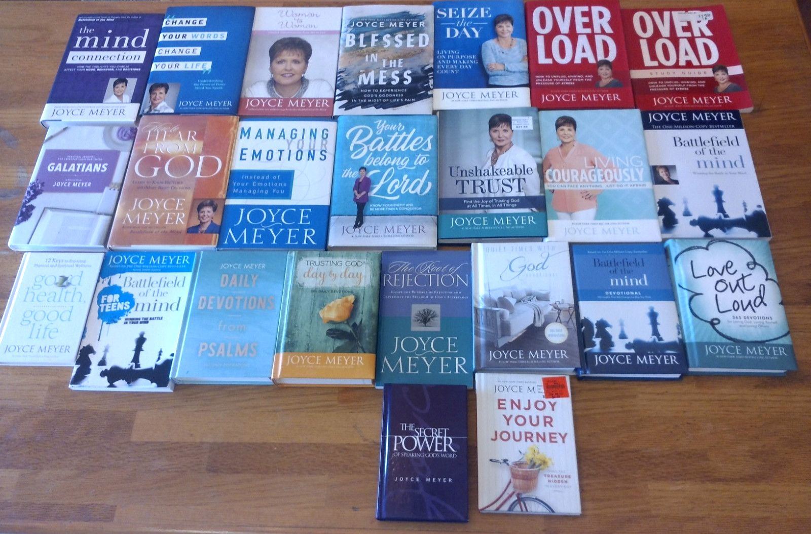 24 JOYCE MEYER BOOKS — LOT