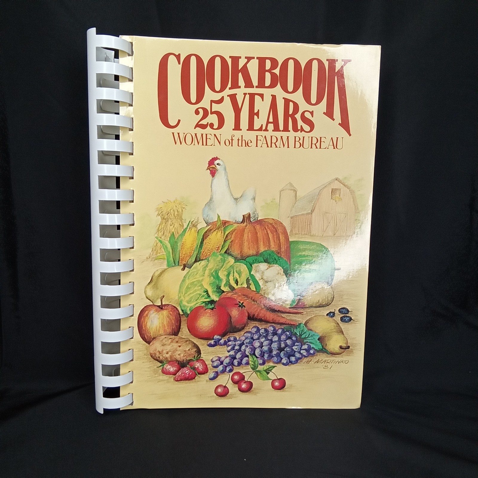 Vintage 1980s Women Of The Farm Bureau Spiral Bound Cookbook 489 Pages Closeout