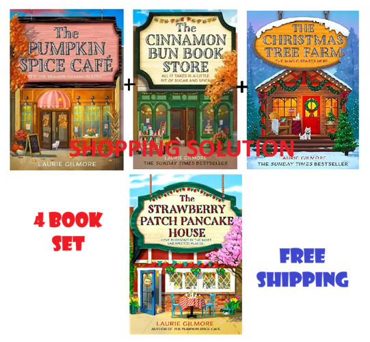 Laurie Gilmore 4 book: The Pumpkin Spice Cafe,The Cinnamon Bun, The Christmas…