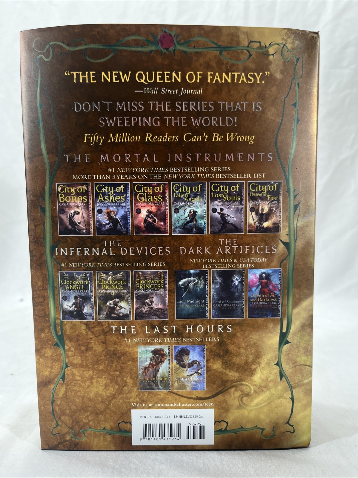 The Last Hours Complete Collection (Boxed Set): Chain of Gold Chain of I — GOOD