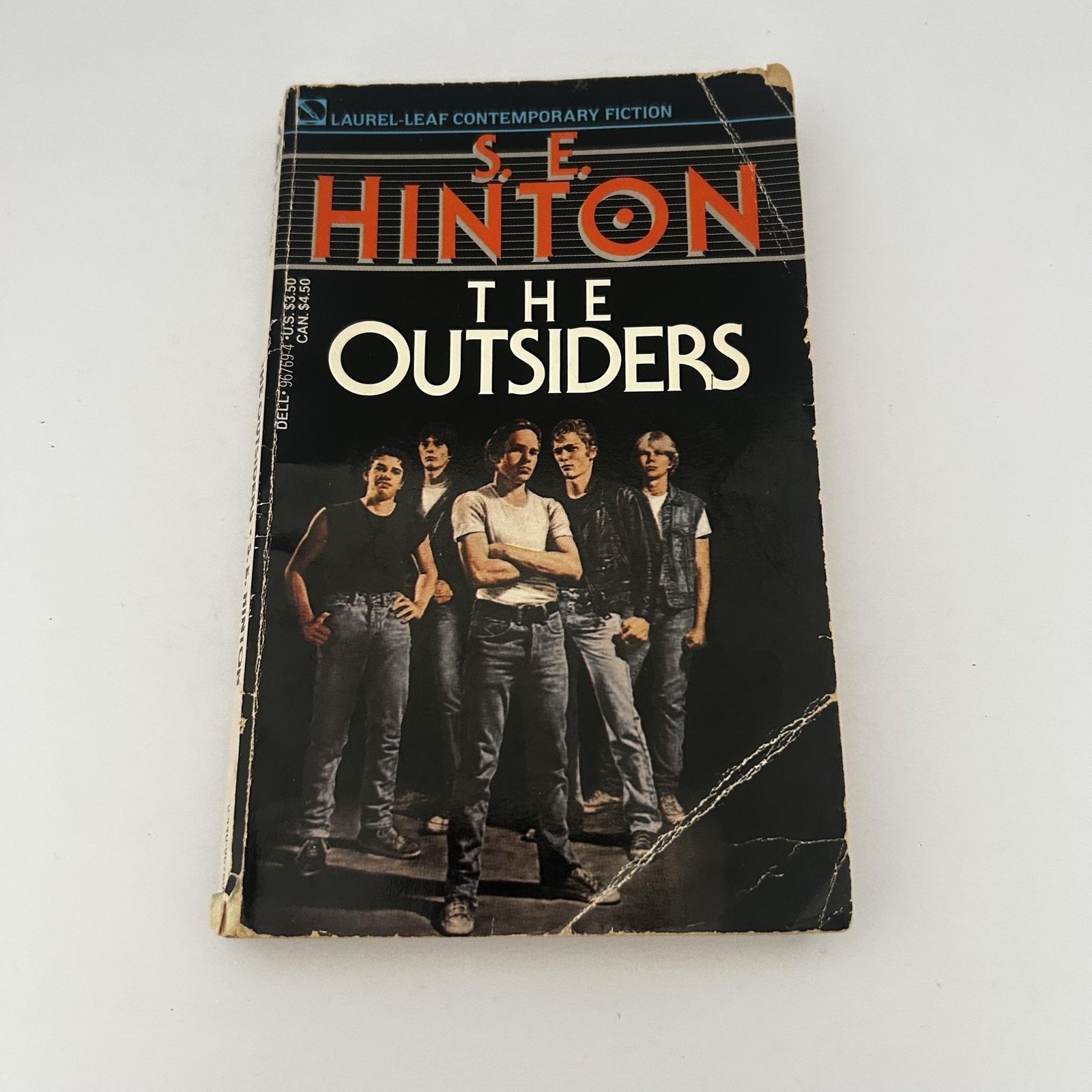 Vintage 1989 The Outsiders S.E. Hinton YA Classic Novel Laurel-Leaf Dell PB USA