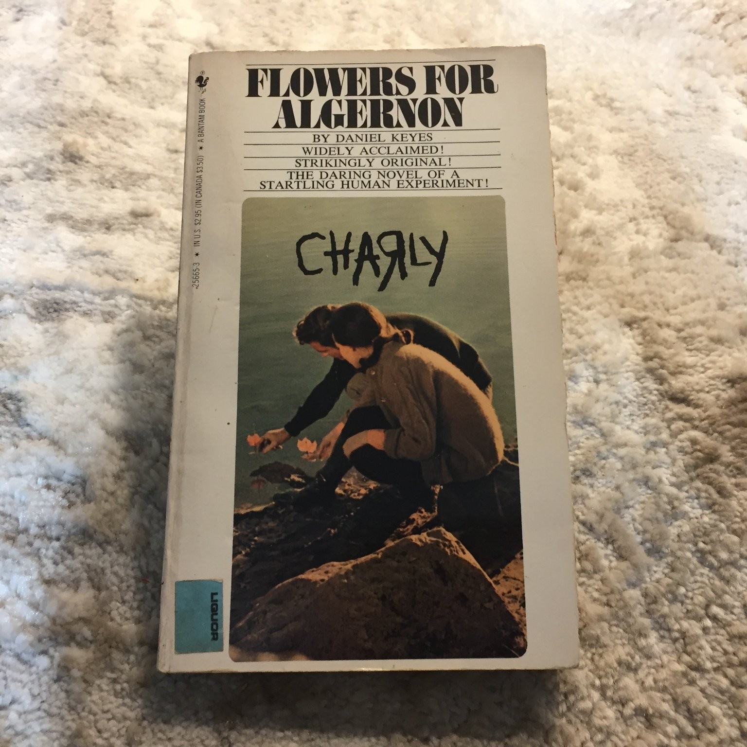 Flowers for Algernon Daniel Keyes 1967 Bantam Edition Science Fiction Psychology