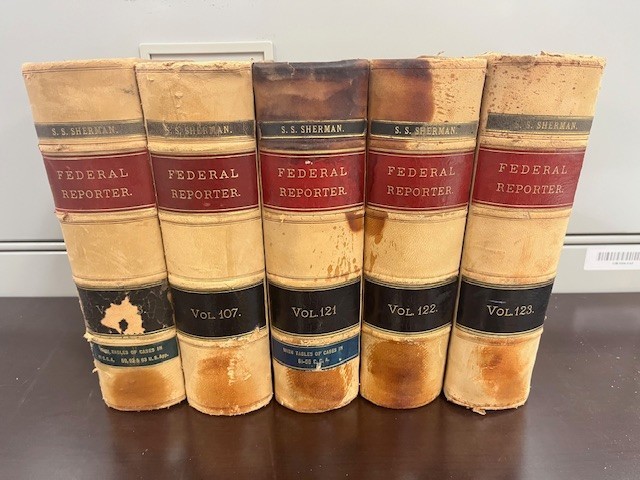 Lot of 5 Federal Reporter Antique Law Books 1900s Vols 103 107 121 122 123