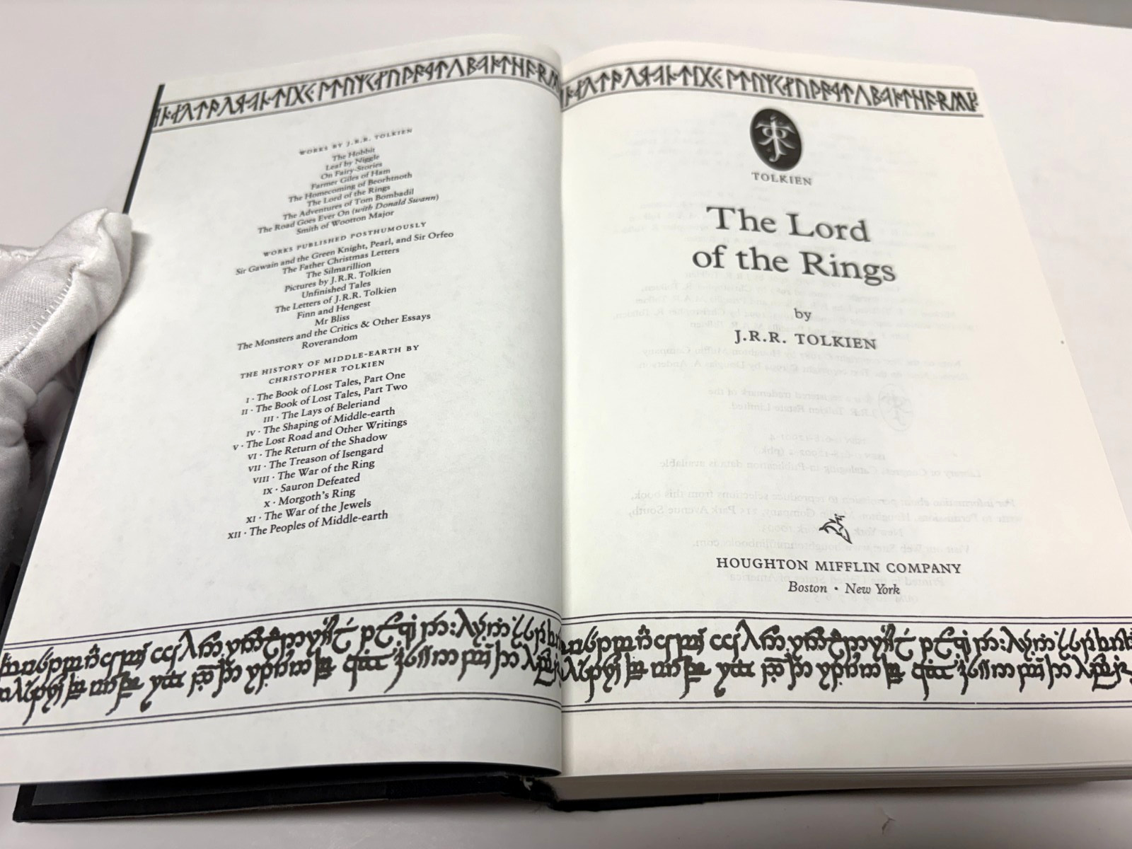 The Lord of the Rings Hardcover JRR Tolkien 6 Books in 1 — 1994 RARE Vintage