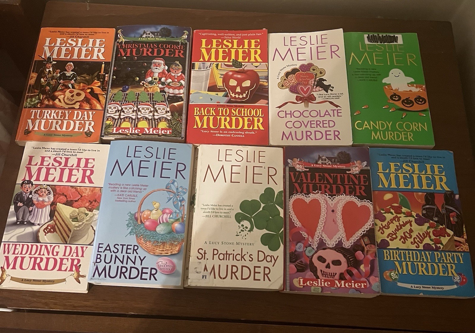 Leslie Meier Lucy Stone Lot Of 10 Cozy Mysteries Mass Market