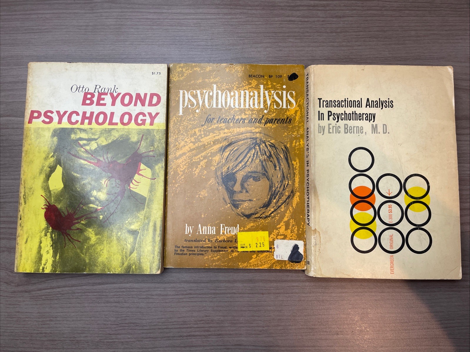 Beyond Psychology-transactional Analysis In Psychotherapy-Psychoanalysis-3 Books