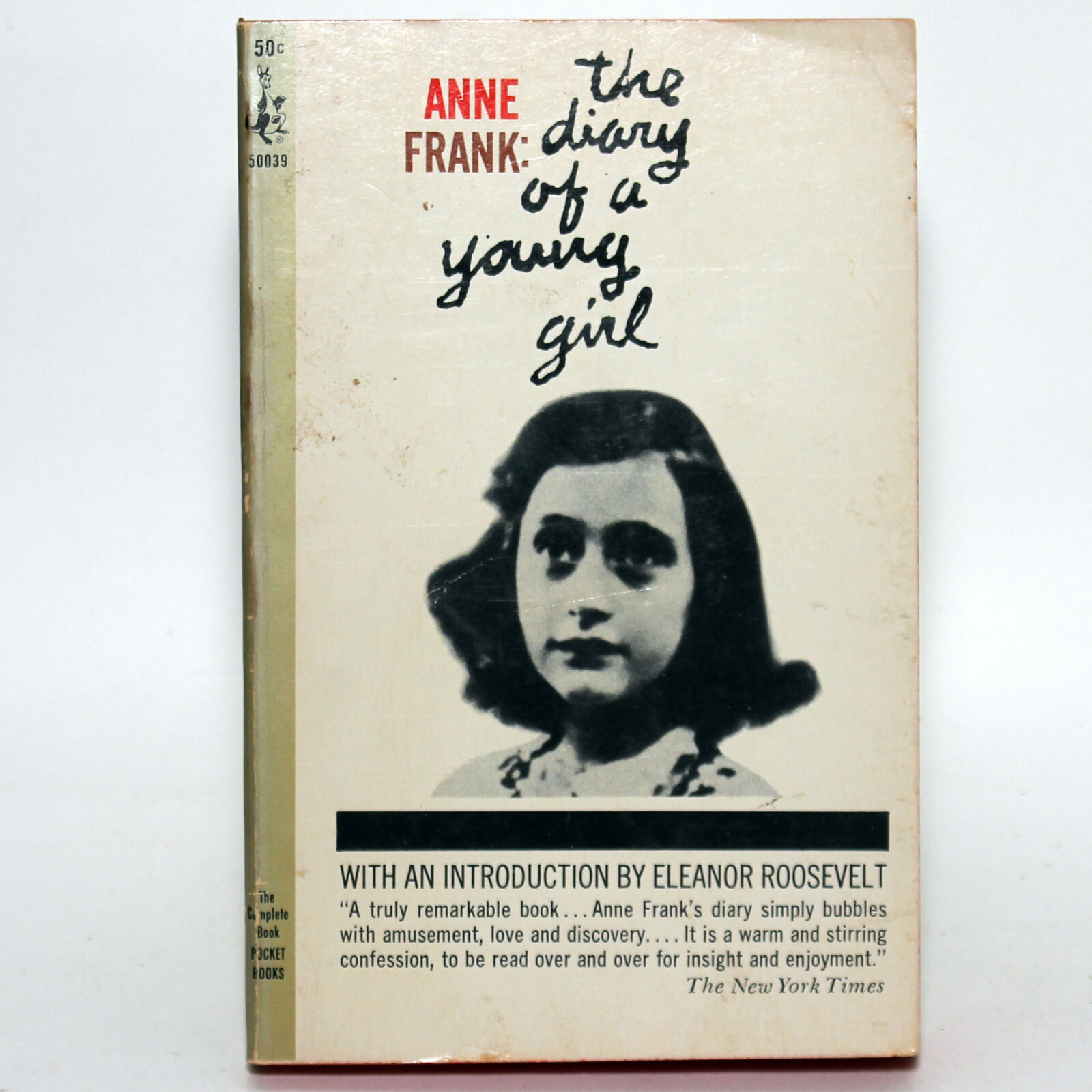 ANNE FRANK: Diary of a Young Girl — Eleanor Roosevelt Intro Pocket Books 1966 PB