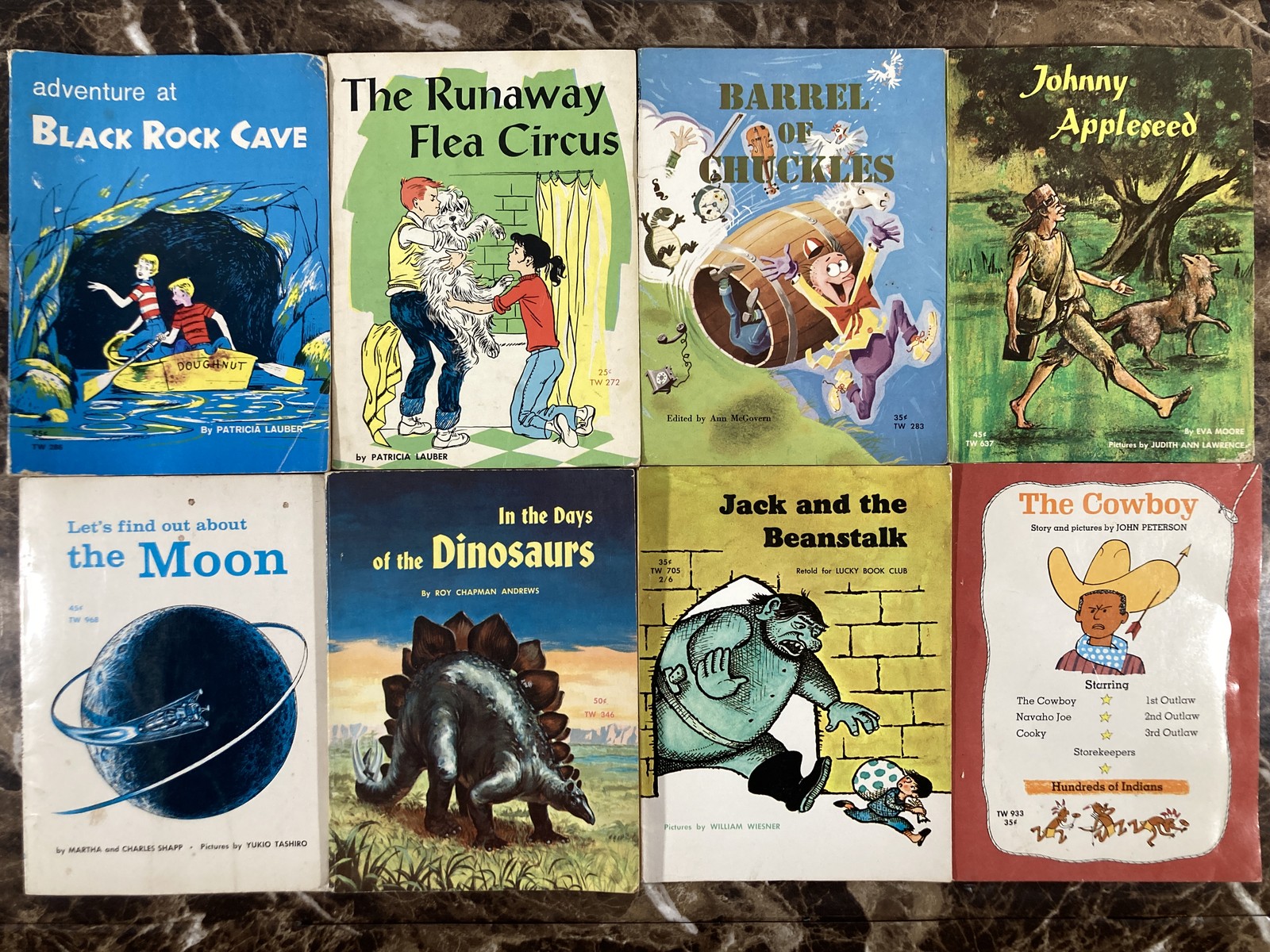 Lot of 23 Vintage Scholastic Paperback Kids Books 1960s SBS TX TW Jokes History