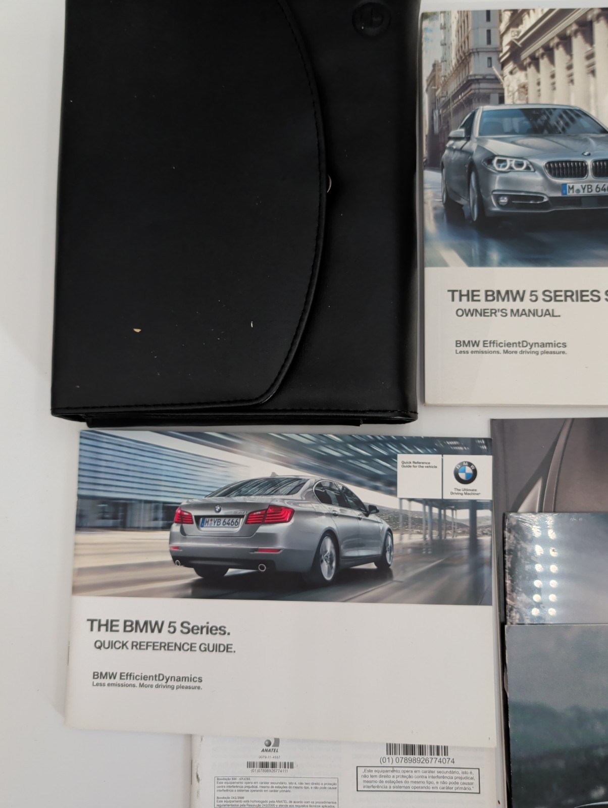 2015 BMW 5 Series Sedan Owners Manual Guide Book Quick Reference With Case