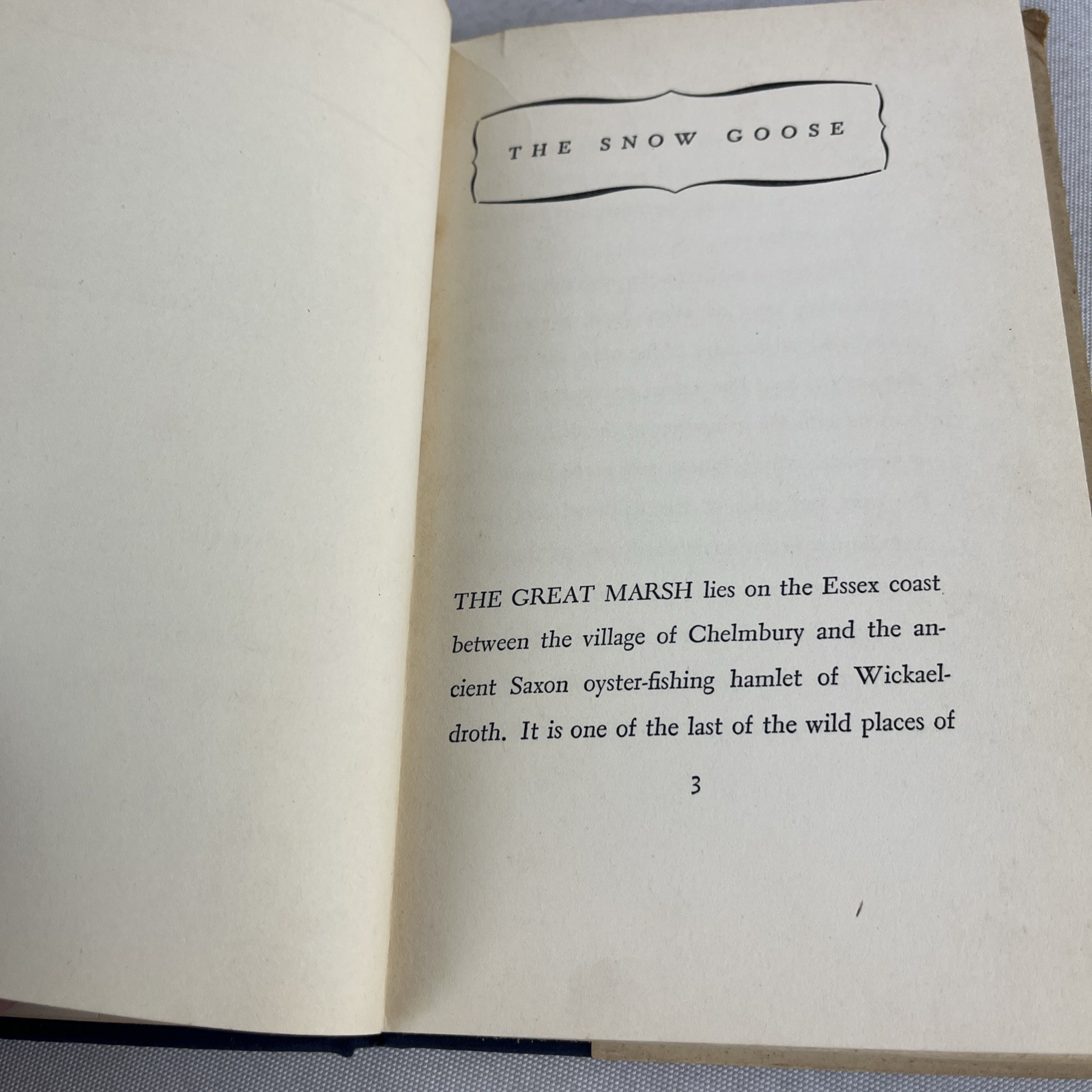 The Snow Goose — Paul Gallico — HC w/DJ — First Edition — Sixth Printing — 1941