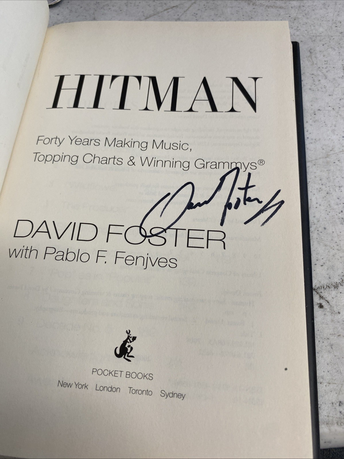 Hitman by David Foster (SIGNED, Hardcover, First Edition, 2008)
