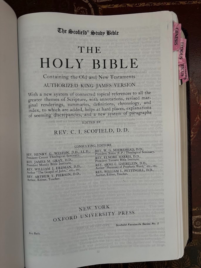 Holy Bible Red Letter Concordance Scofield Study System KJV Oxford 291RL 1945