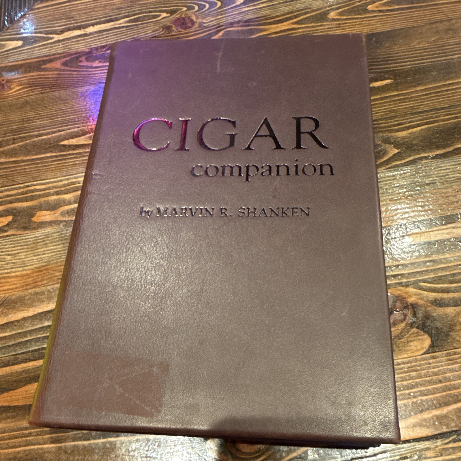Cigar Companion Book Faux Leather Bound HC by Marvin R. Shanken 2005 (stunning)