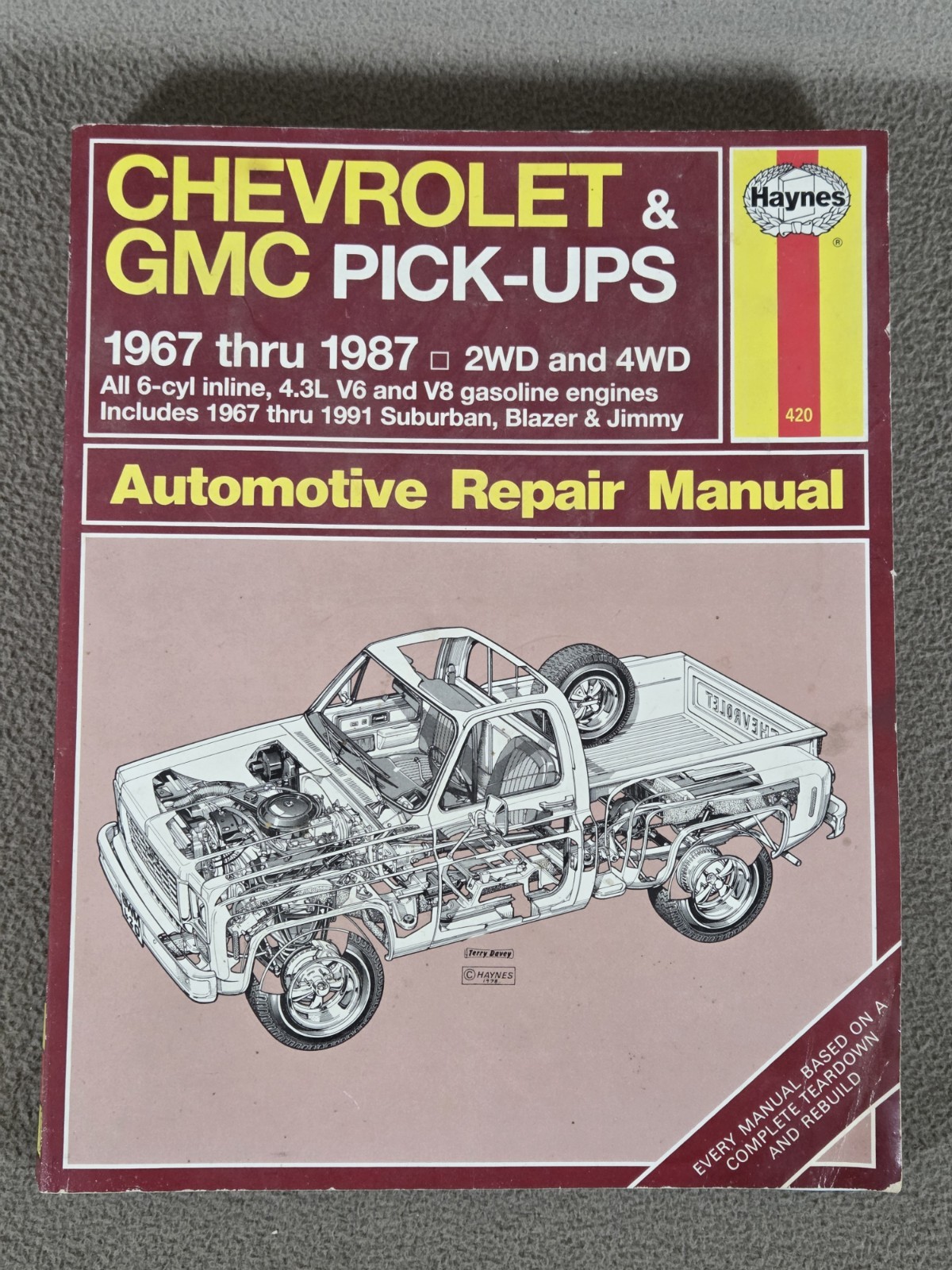 Haynes # 420 Chevy + GM Pick-Up 1967-1987 Service Manual