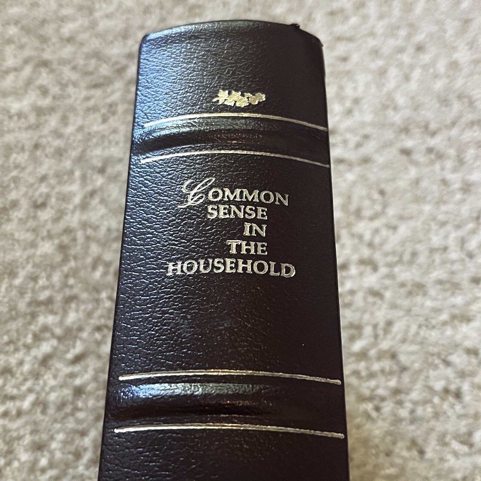 Common Sense in the Household Hardcover Book 1985 HC 1871 Cookbook Harland