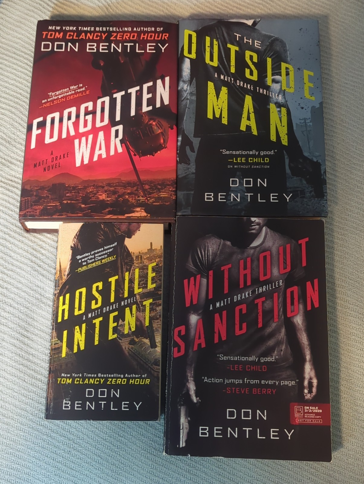 Complete Set MATT DRAKE 1-4 Don Bentley Lot ARC Without Sanction Forgotten War